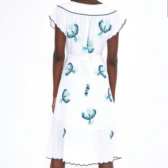 Farm Rio Macaw Tie Front Cutout Dress - Picture 2 of 10